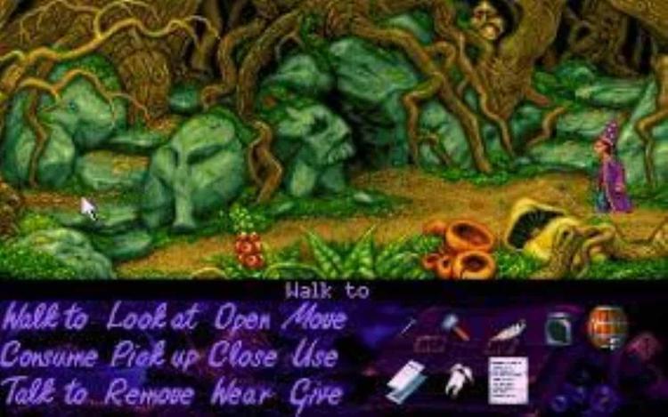 Gameplay screen of Simon the Sorcerer (3/8)