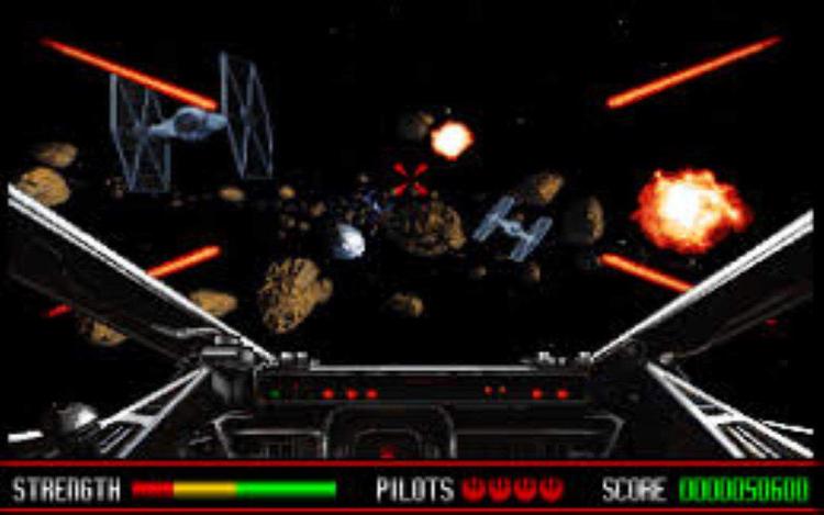 Gameplay screen of Star Wars: Rebel Assault (4/4)