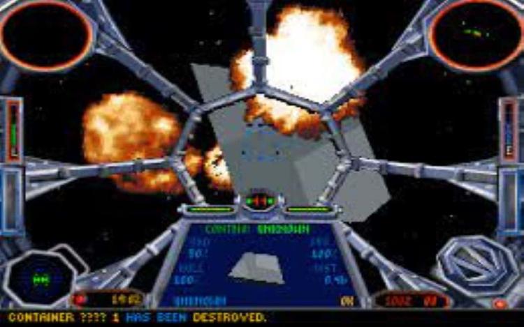 Gameplay screen of Star Wars: TIE Fighter (5/8)