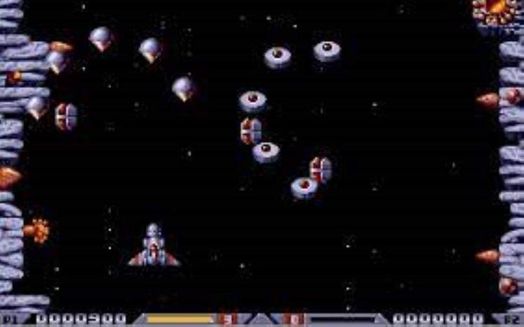 Gameplay screen of Xenon 2: Megablast (1/8)