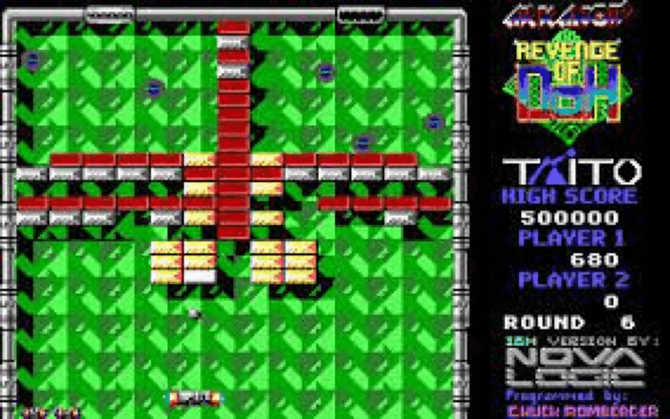 Gameplay screen of Arkanoid (8/8)