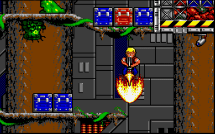 Gameplay screen of Duke Nukem II (8/8)