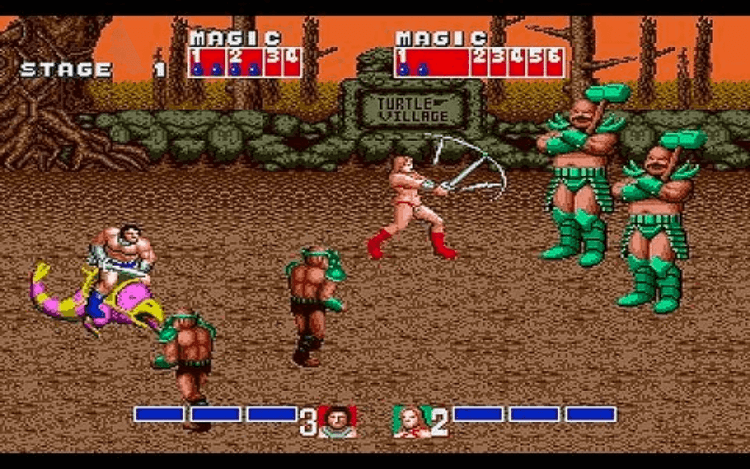 Gameplay screen of Golden Axe (8/8)