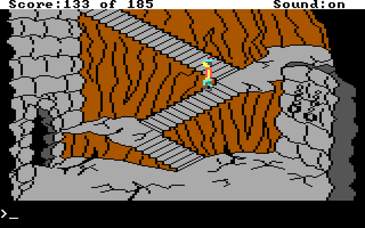 Gameplay screen of King's Quest II: Romancing the Throne (4/8)