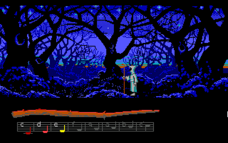 Gameplay screen of Loom (3/8)