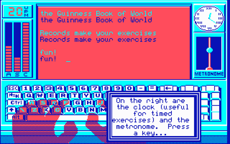 Gameplay screen of Mavis Beacon Teaches Typing! (4/8)