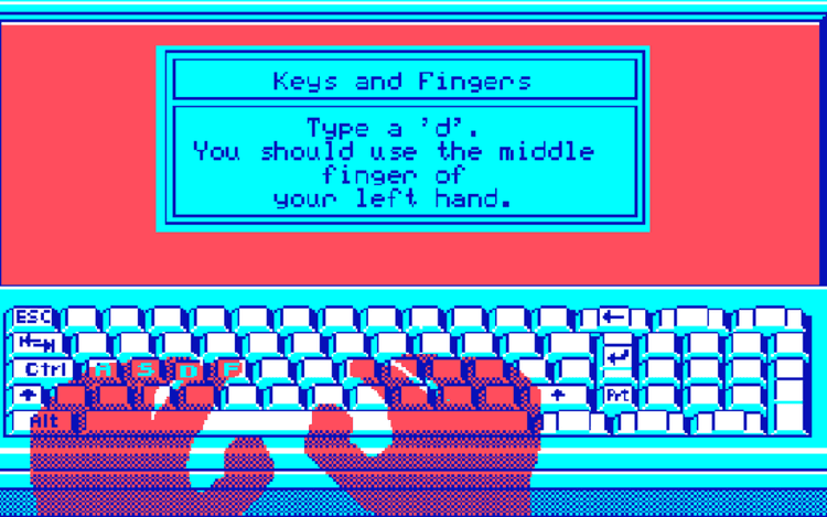 Gameplay screen of Mavis Beacon Teaches Typing! (5/8)