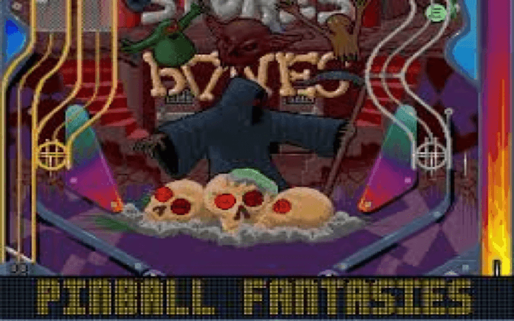 Gameplay screen of Pinball Fantasies (5/8)