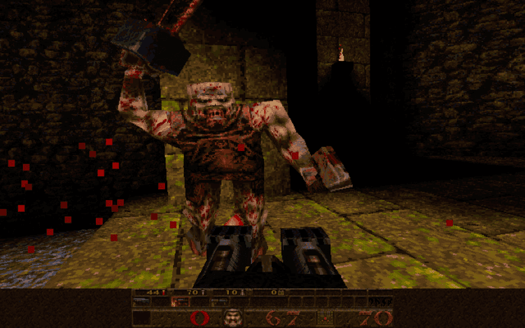 Gameplay screen of Quake (7/8)