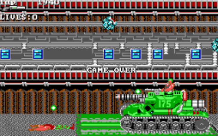 Gameplay screen of Super Contra (5/8)