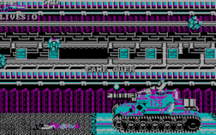 Gameplay screen of Super Contra (4/8)