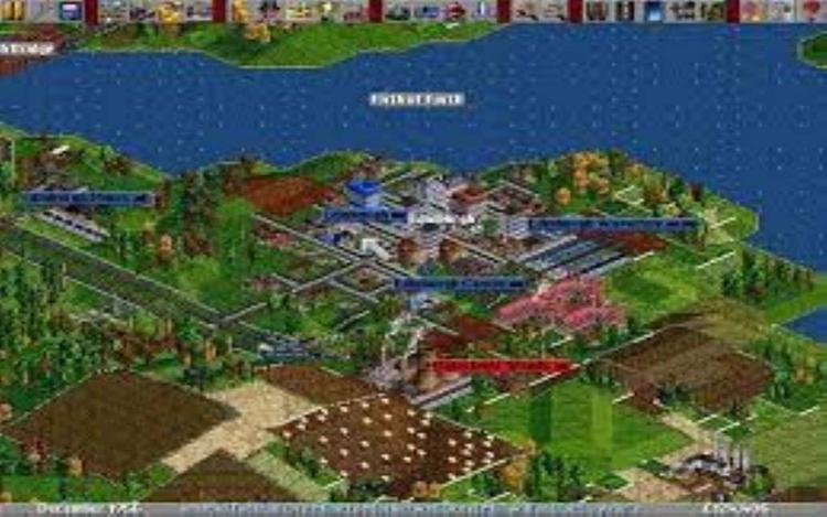 Gameplay screen of Transport Tycoon Deluxe (8/8)