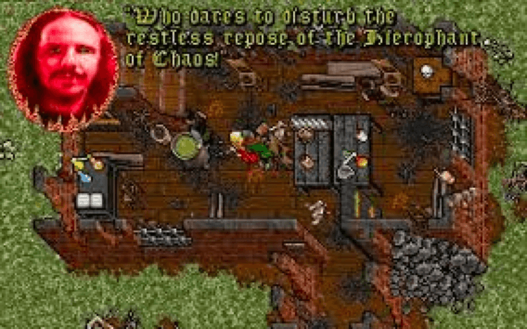 Gameplay screen of Ultima VII: Part Two - Serpent Isle (7/8)