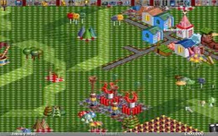 Gameplay screen of Transport Tycoon Deluxe (6/8)