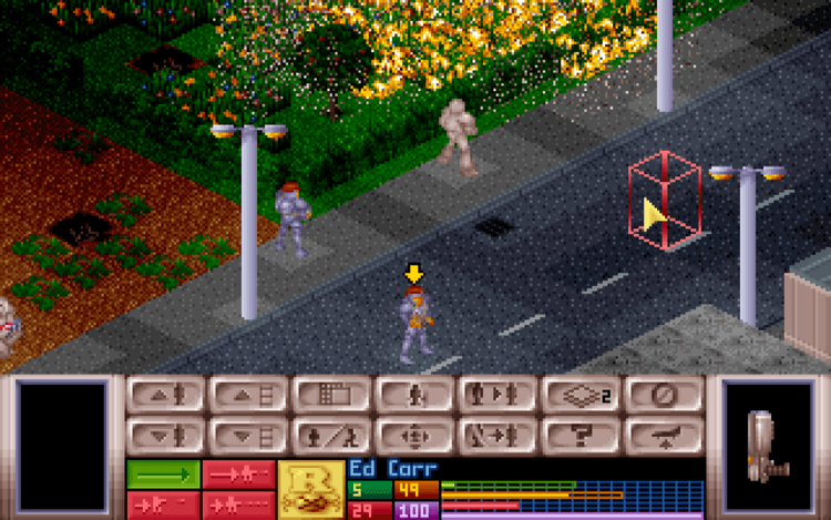 Gameplay screen of X-COM: UFO Defense (4/8)