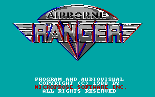 Gameplay screen of Airborne Ranger (2/8)