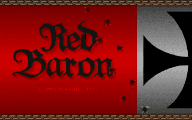 Gameplay screen of Red Baron (5/8)