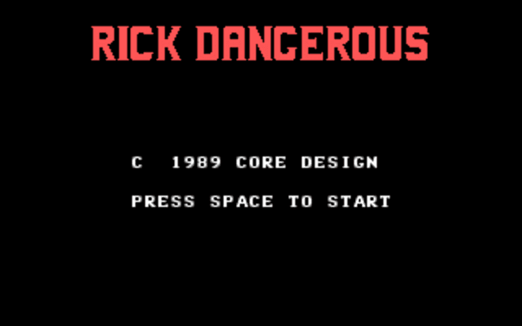 Gameplay screen of Rick Dangerous (1/8)