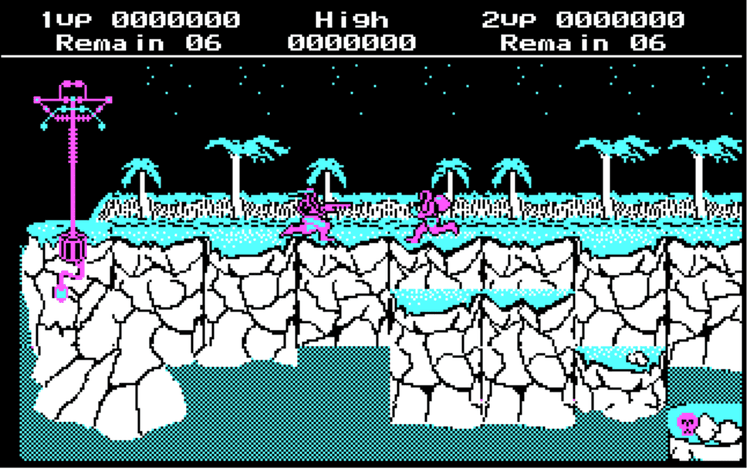 Gameplay screen of Contra (8/8)