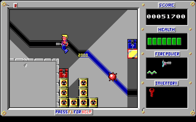 Gameplay screen of Duke Nukem (8/8)