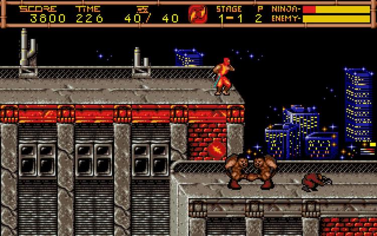 Gameplay screen of Ninja Gaiden II: The Dark Sword of Chaos (7/8)