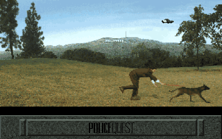 Gameplay screen of Daryl F. Gates Police Quest: Open Season (7/8)