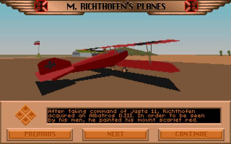 Gameplay screen of Red Baron (4/8)