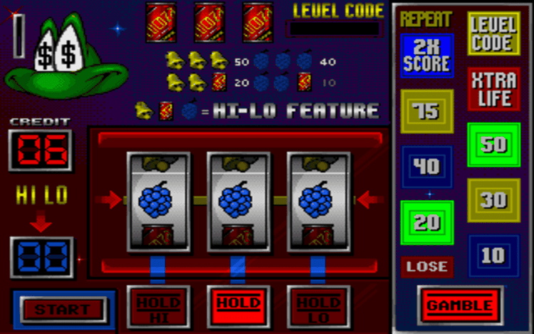 Gameplay screen of Superfrog (1/8)