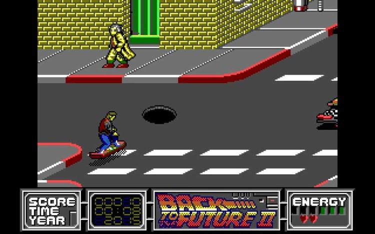 Gameplay screen of Back to the Future Part II (8/8)