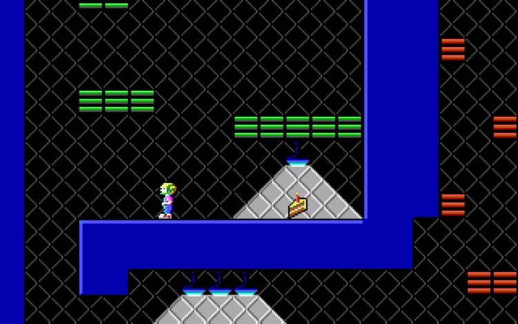 Gameplay screen of Commander Keen 2: The Earth Explodes (7/8)