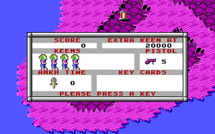 Gameplay screen of Commander Keen 3: Keen Must Die! (6/8)