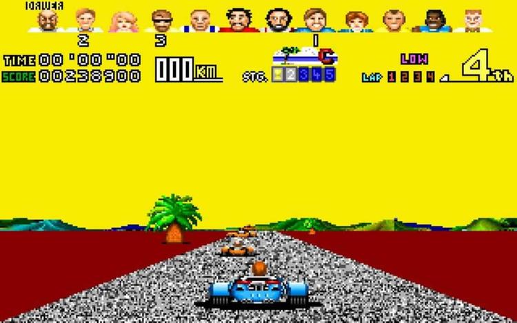 Gameplay screen of Power Drift (8/8)